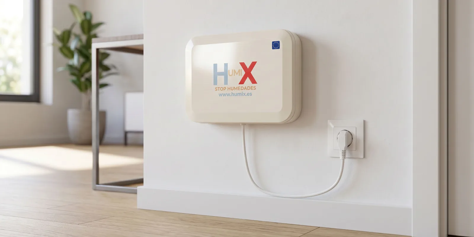 Familia en casa con el equipo HUMIX contra la humedad en Consuegra